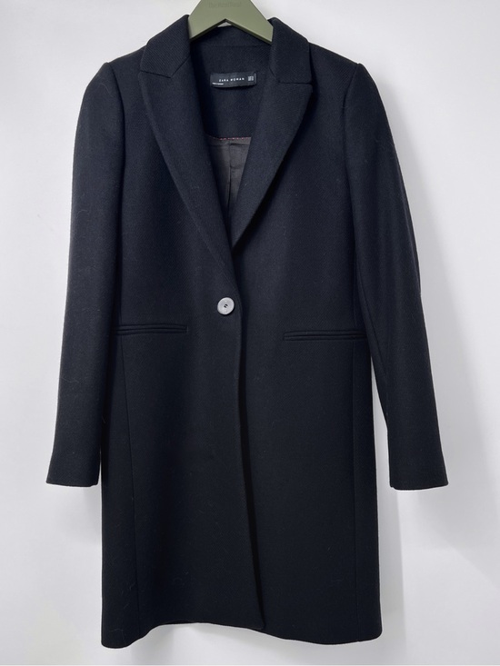 Zara Jackets & Blazers - Zara Black Single-Button Trench Coat XS